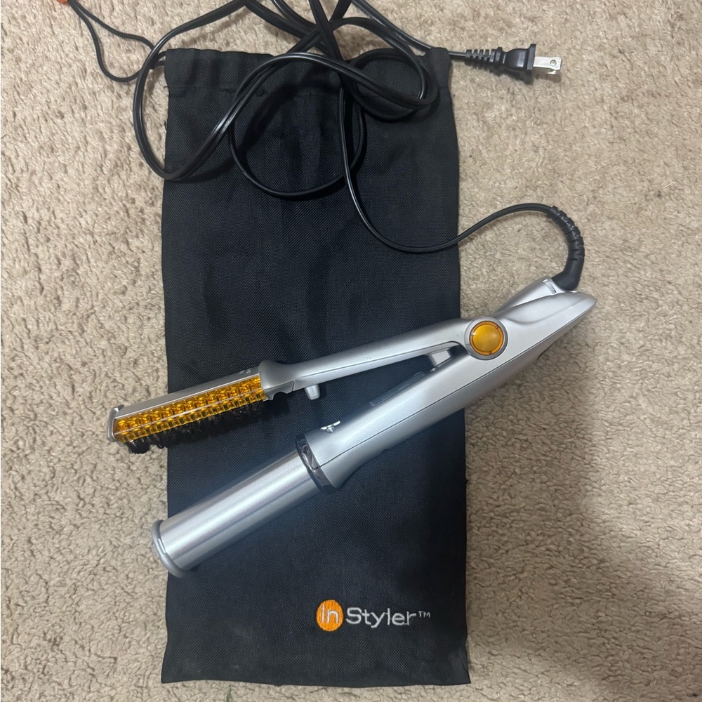 InStyler Silver and Yellow Hair Styler